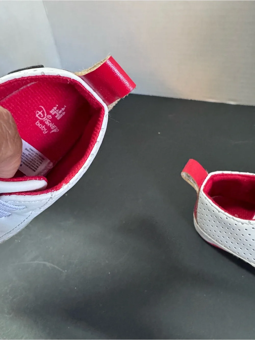 Disney Baby Mickey Mouse Perforated White Infant Sneakers